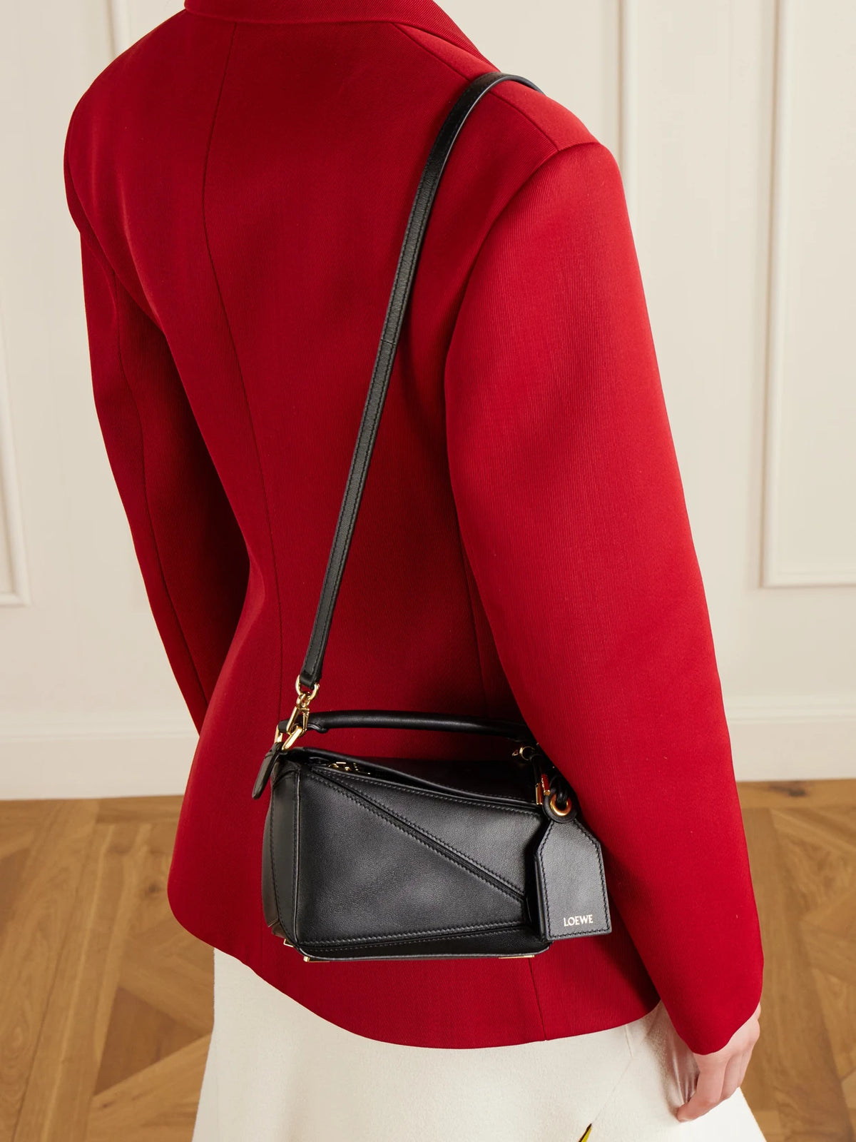 Featherlight Puzzle Mini Textured-leather Shoulder Bag