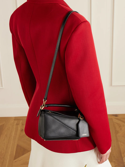 Featherlight Puzzle Mini Textured-leather Shoulder Bag