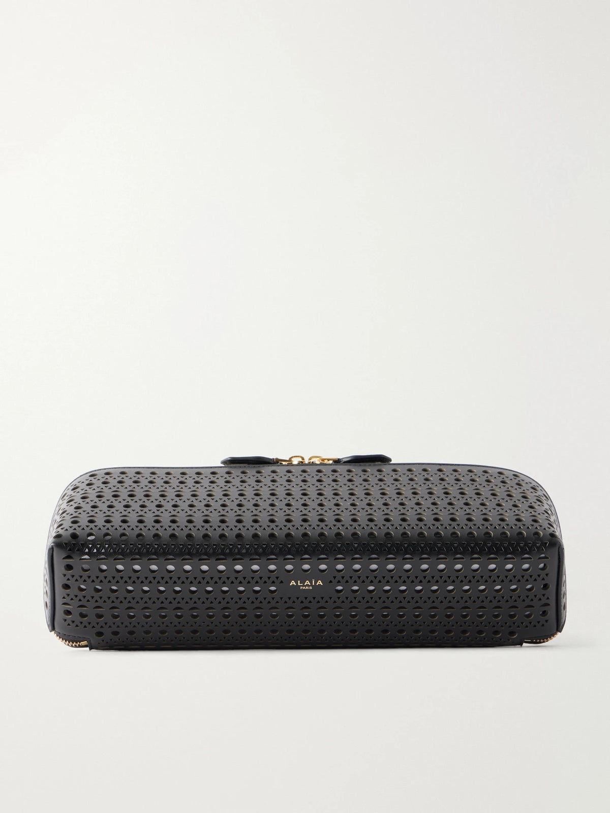 Alaïa Delta Laser-cut Leather Clutch
