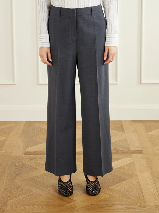 Theory Stretch-wool Straight-leg Pants