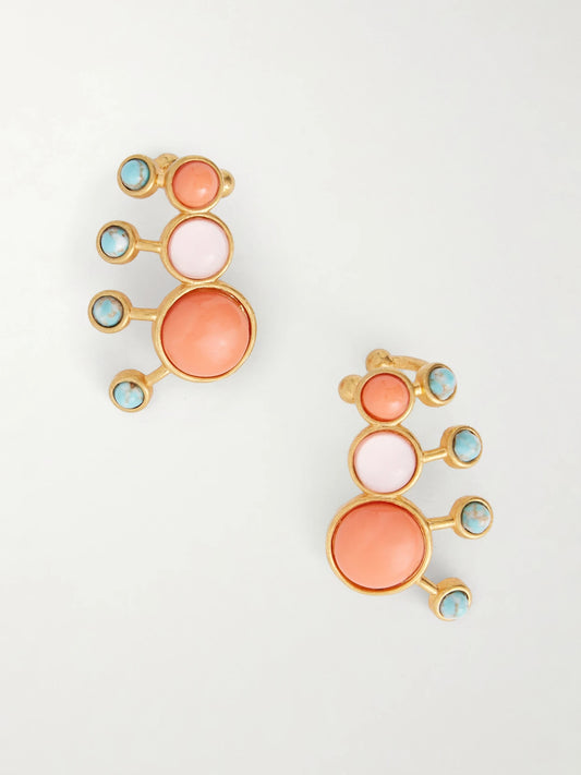 Sonia Petroff Zinnia Embellished Earrings