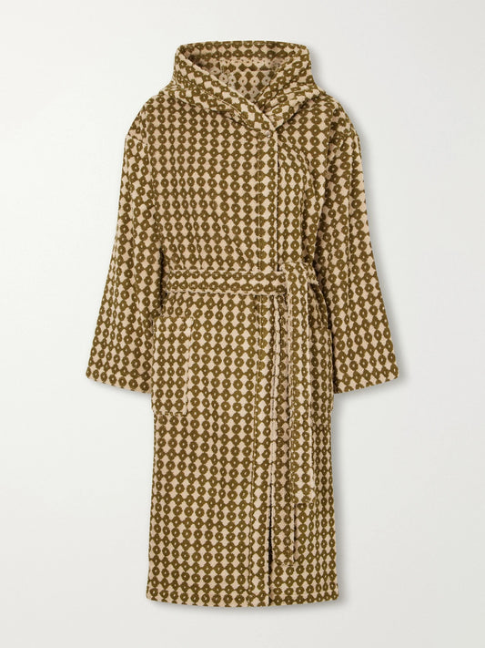 Autumn Sonata Hanna Printed Cotton-terry Bathrobe
