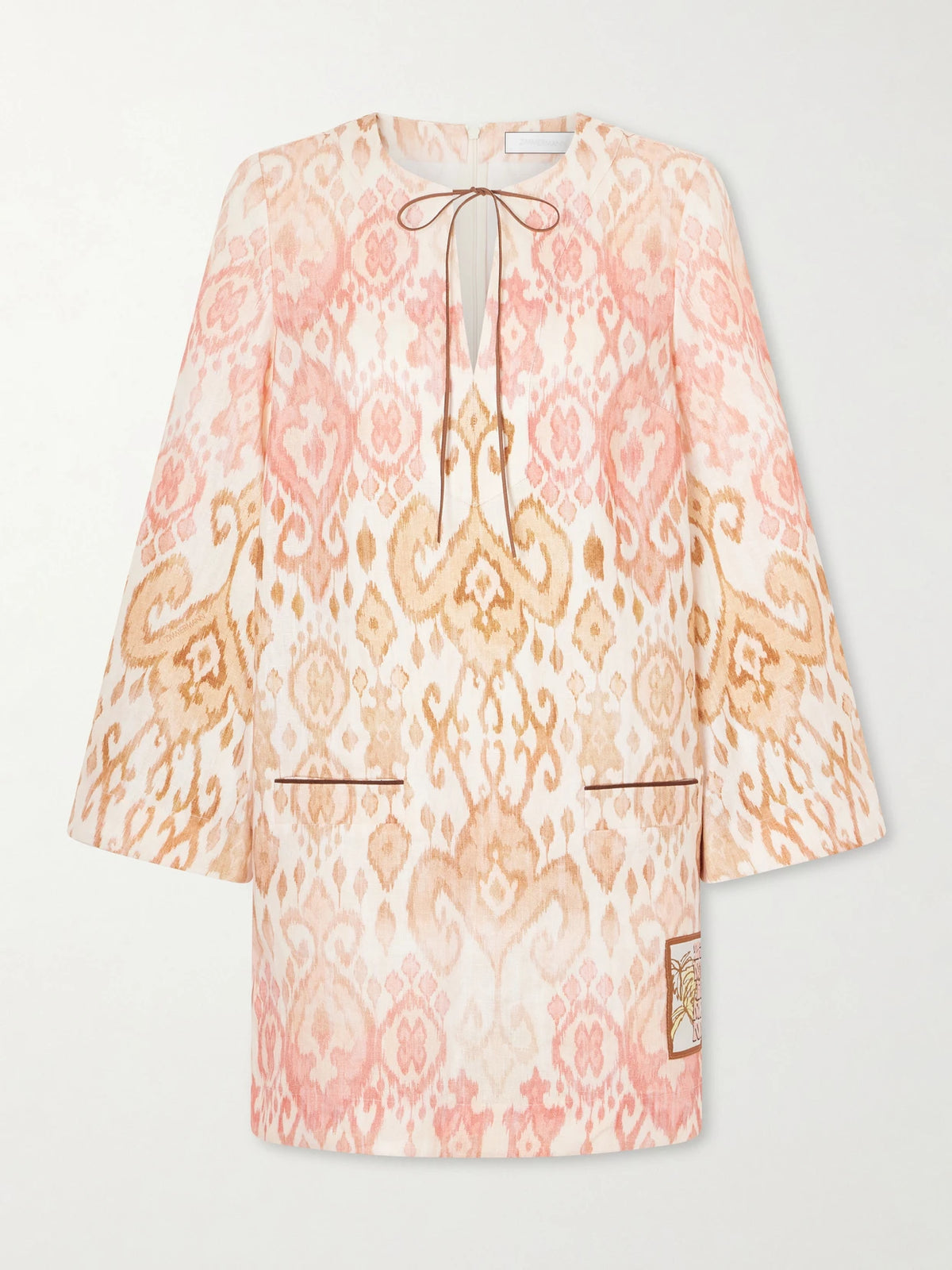 Aster Shift Linen Mini Dress