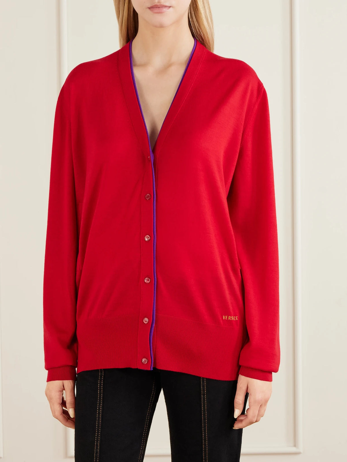 Versace Wool-blend Cardigan