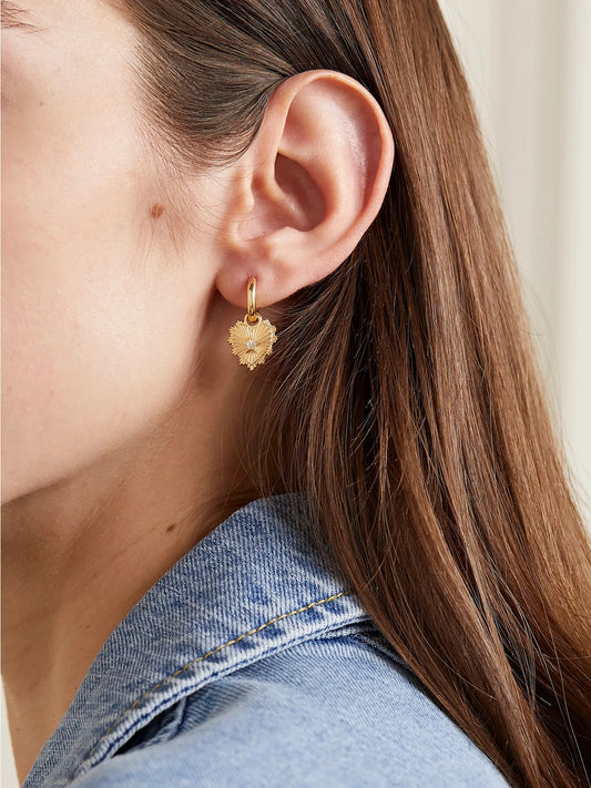 Image of Earrings. Product name - 18-karat Gold Diamond Single Earring in Multi colour by brand - FoundRae