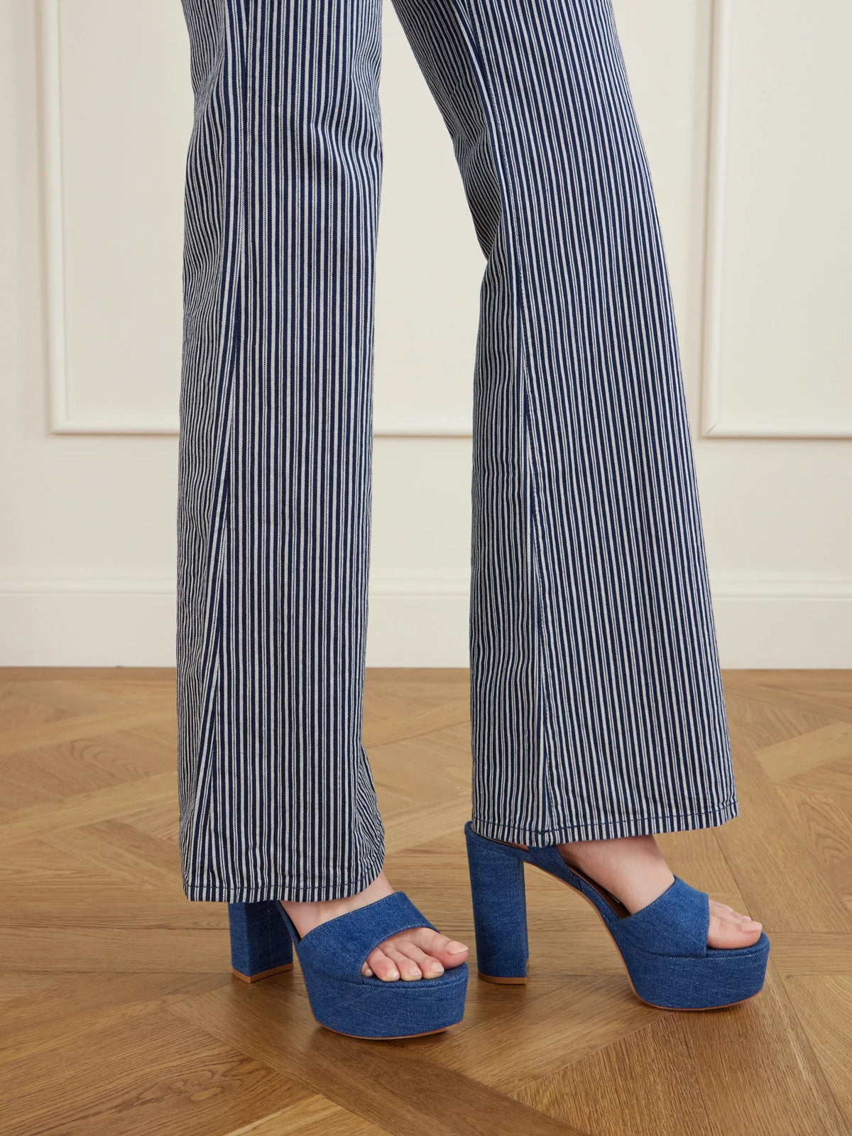70 Denim Platform Sandals