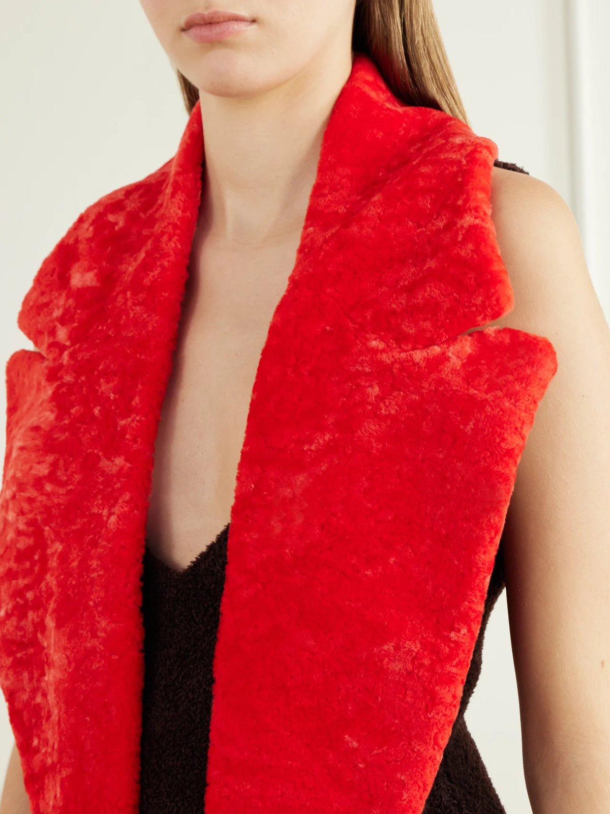 Gabriela Hearst Elliot Shearling Coat Collar