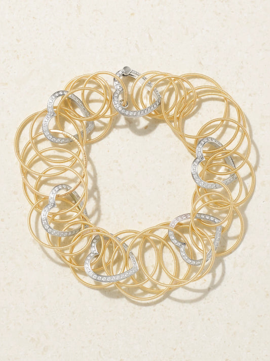 Hawaii 18-karat Yellow And White Gold Diamond Bracelet