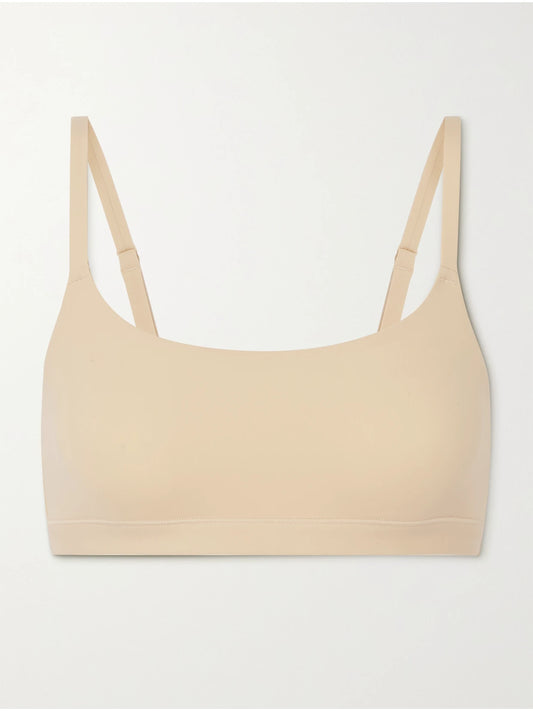 Image of Lingerie. Product name - Fits Everybody Scoop Neck Bralette in Sand colour by brand - SKIMS