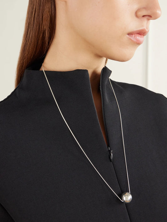 Image of Necklaces. Product name - Vada Sterling Silver Necklace in Multi colour by brand - Camille Surault