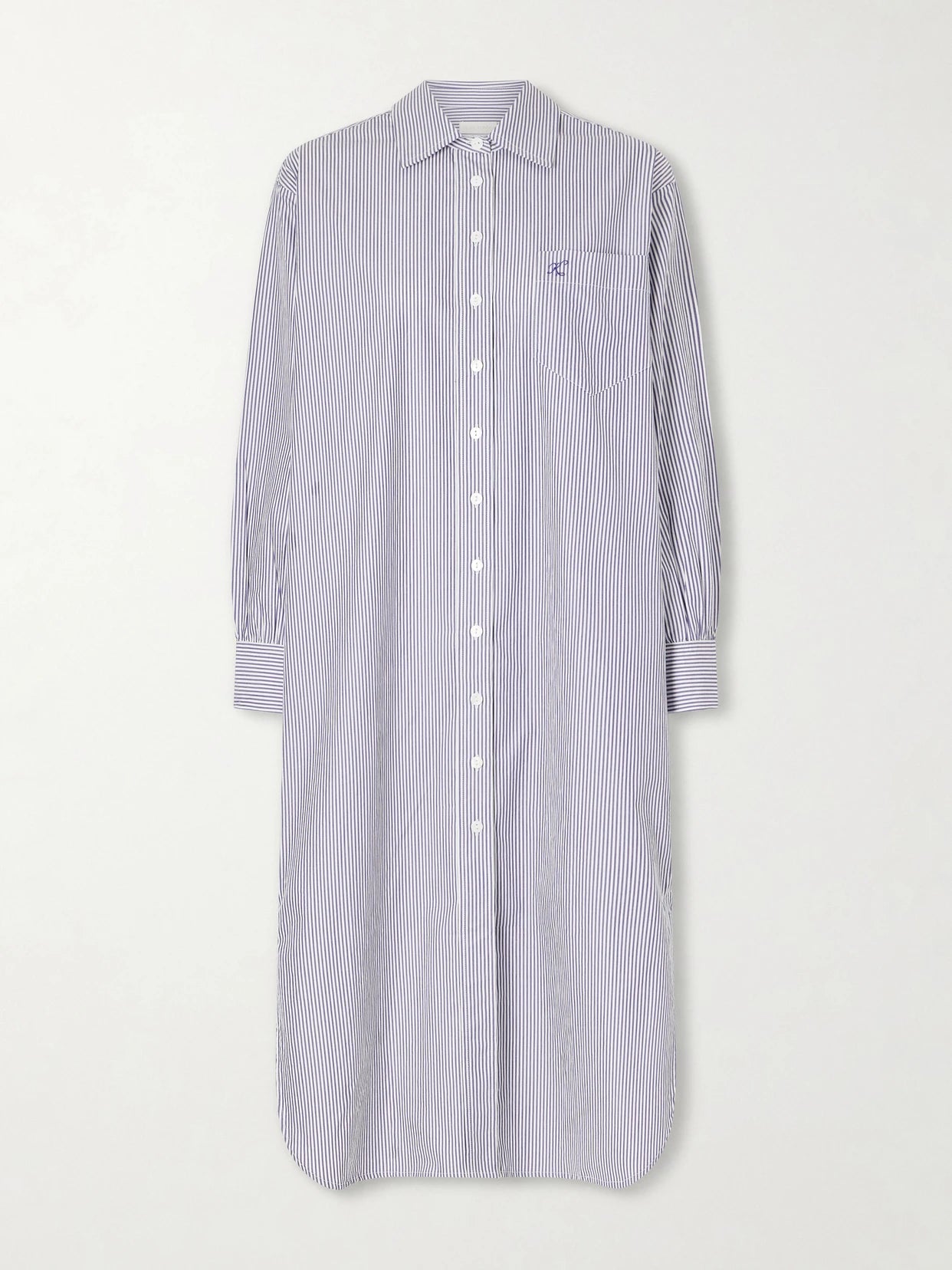 Stella Striped Cotton-poplin Midi Shirt Dress