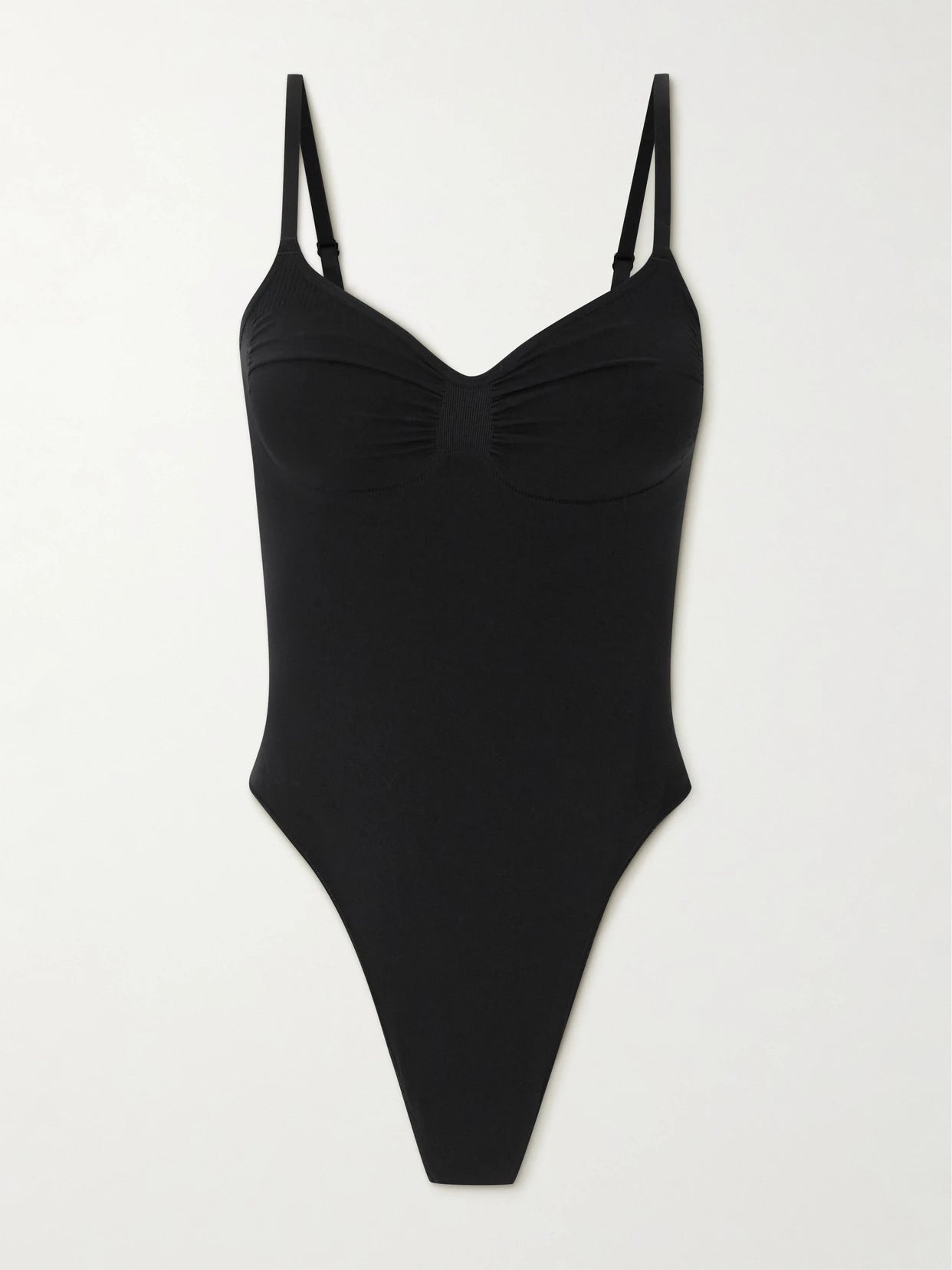 Seamless Sculpt Thong Bodysuit - Onyx