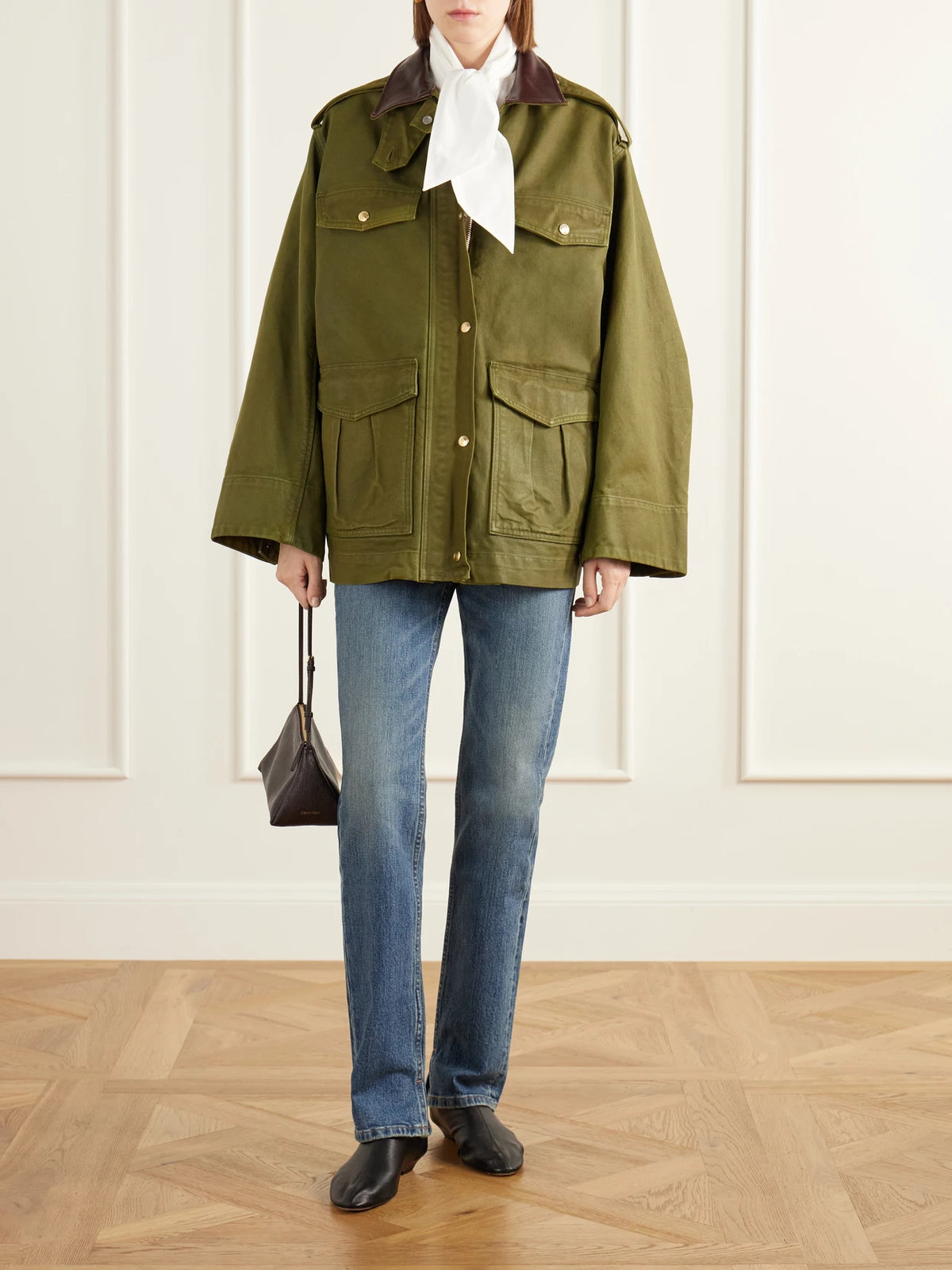 Image of Jeans. Product name - The Cecile Slim High-rise Jeans in Mid denim colour by brand - RÙADH