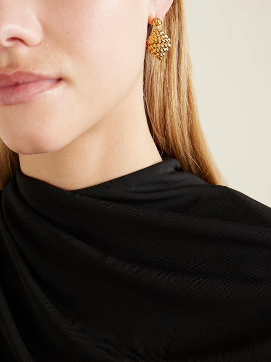 Rope Gold-plated Earrings