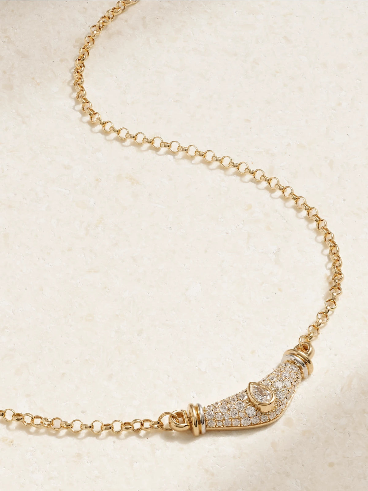 Karma 18-karat Gold Diamond Necklace