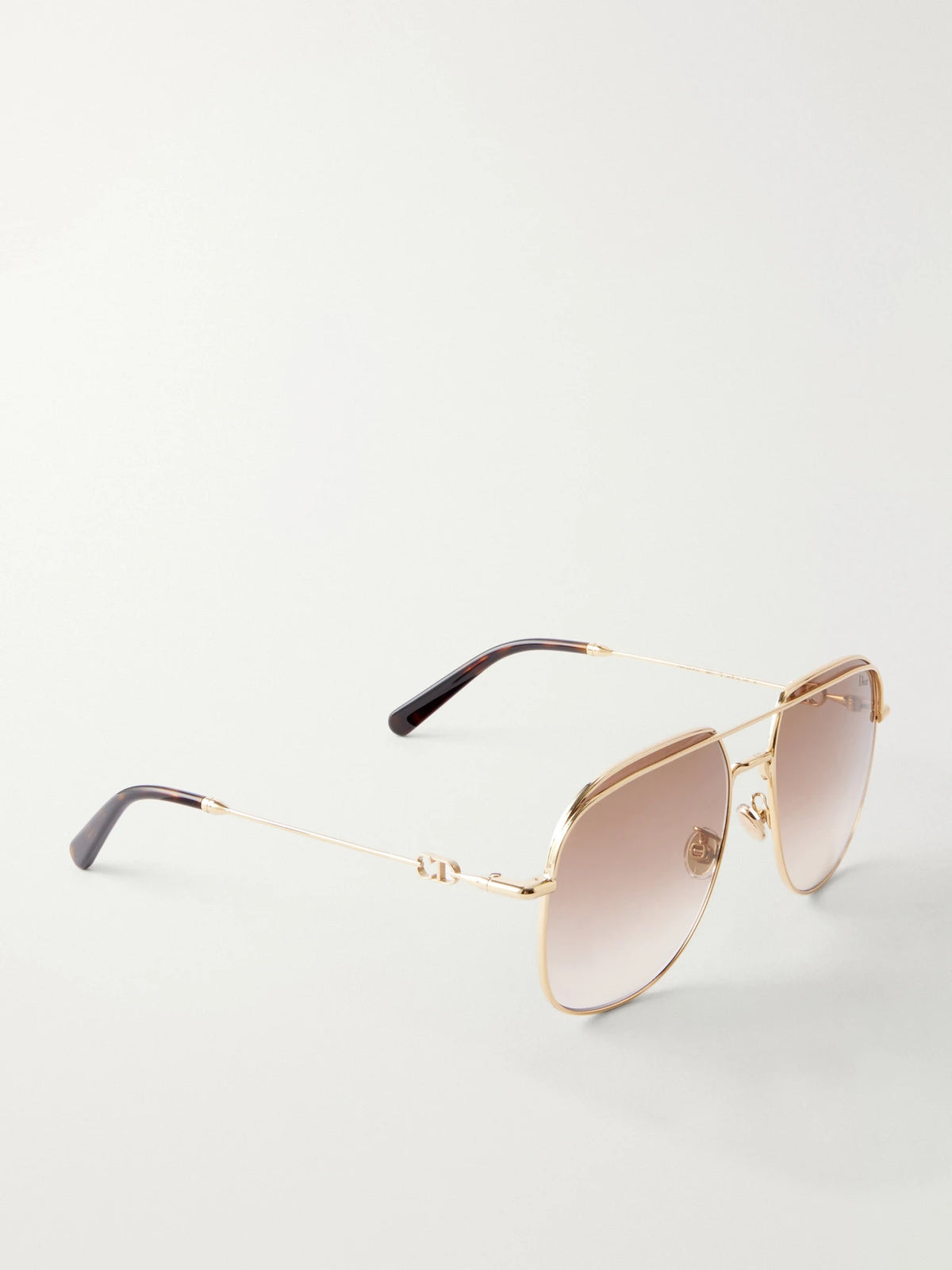 DIOR Eyewear Petit Cd A1u Square-frame Gold-tone Sunglasses