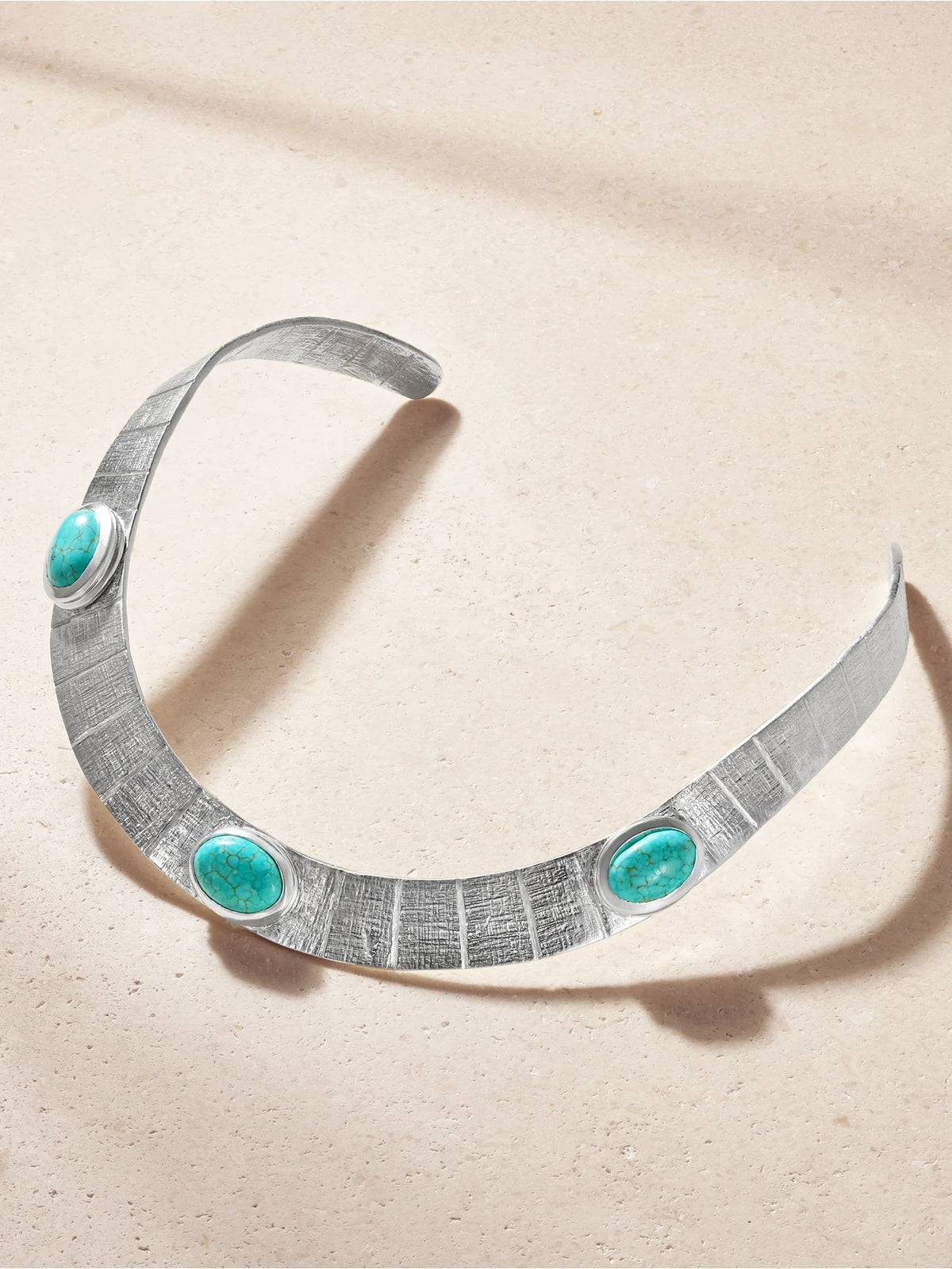 Juju Vera Athena Sterling Silver Turquoise Choker