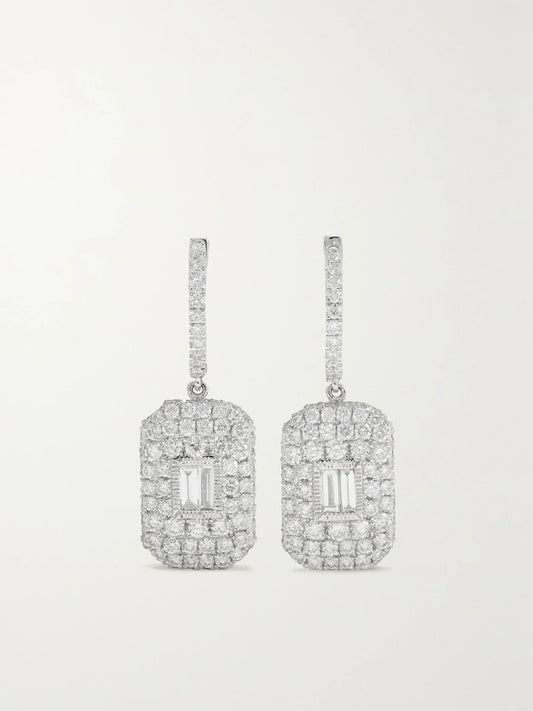 SHAY 18-karat White Gold Diamond Earrings