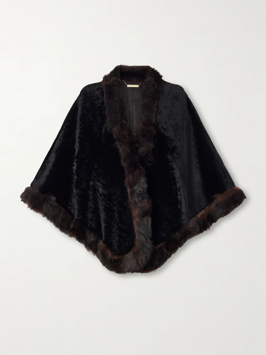 Nour Hammour Shearling Shawl