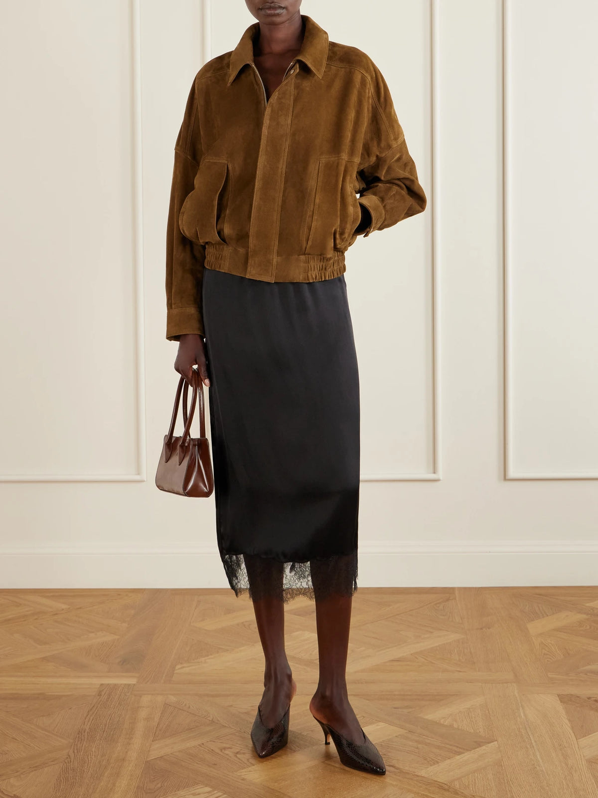 Image of Heels. Product name - Petra 70 Snake-effect Leather Mules in Snake print colour by brand - Le Monde Béryl
