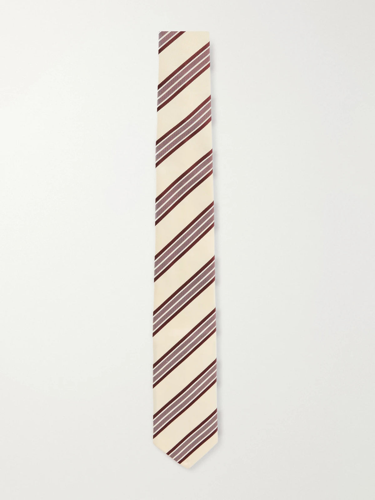 Dries Van Noten Striped Silk-jacquard Tie