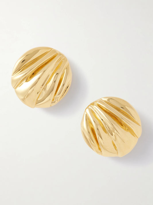 Gold-tone Clip Earrings