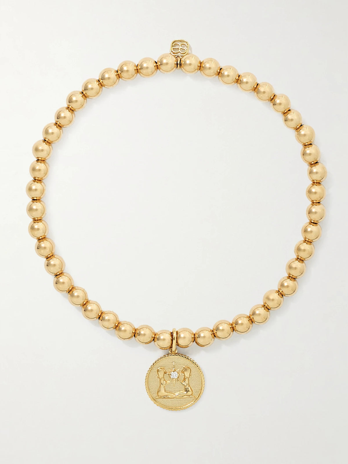 Gemini 14-karat Gold Diamond Bracelet