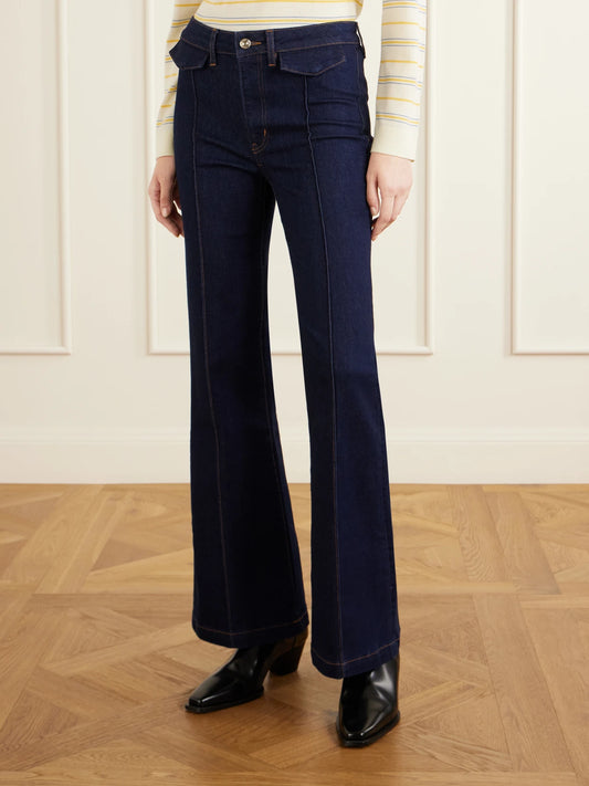 The Icon Mid-rise Flared Jeans