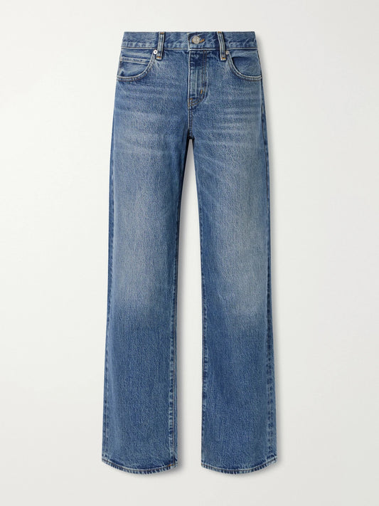 FRAME The Saturday Low-rise Straight-leg Jeans