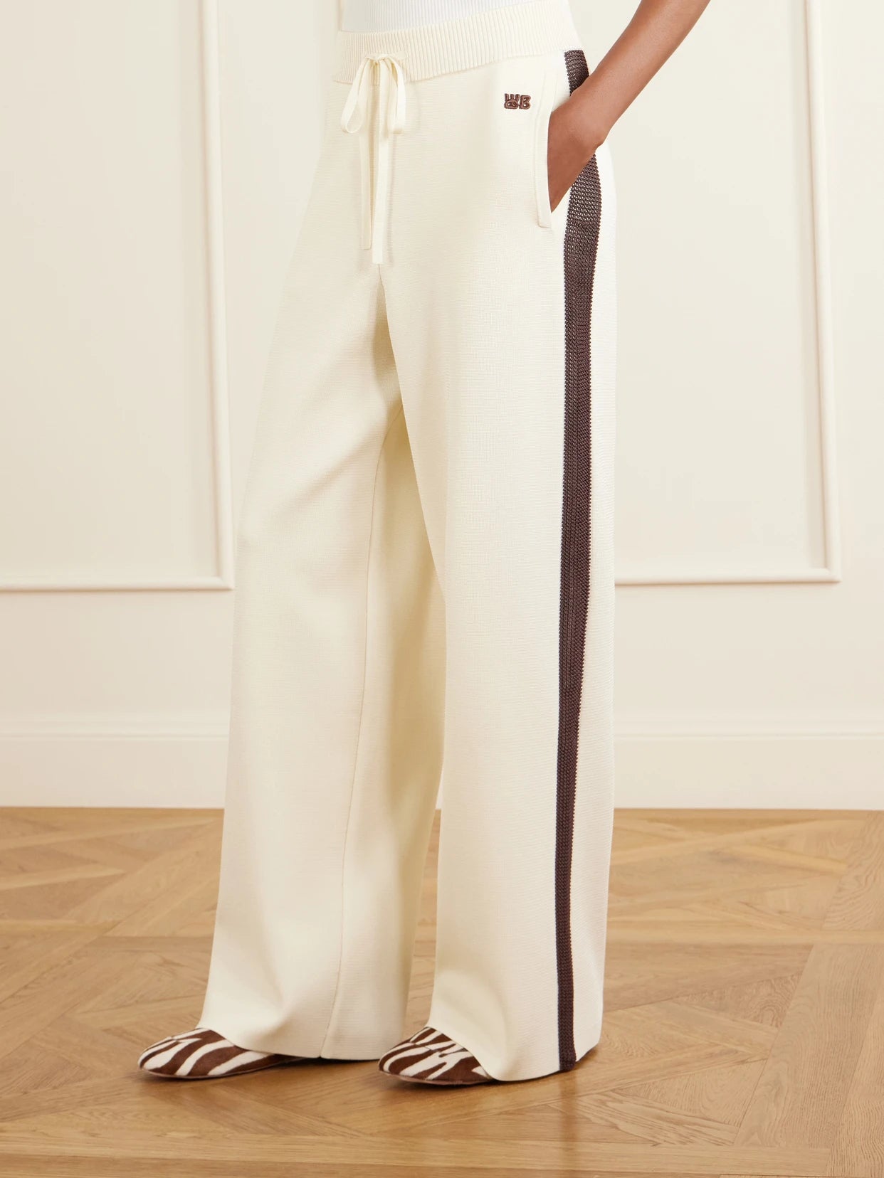 Tide Logo-embroidered Knitted Track Pants