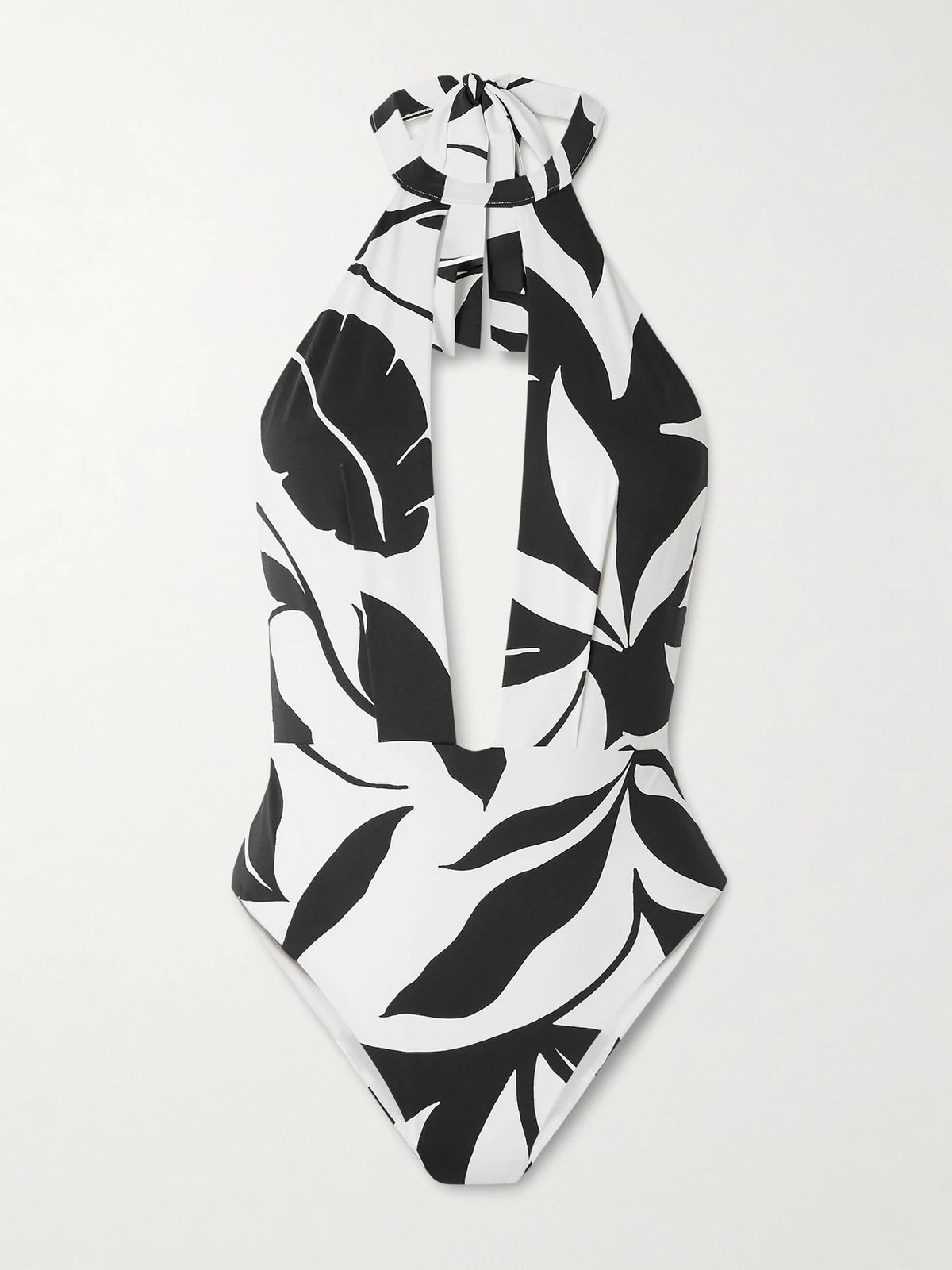 Max Mara Beachwear Printed Halterneck Swimsuit