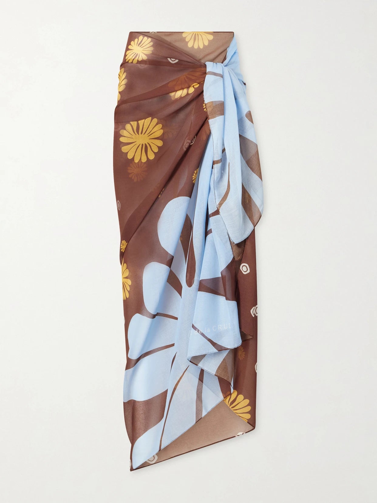 Luana Floral-print Voile Pareo