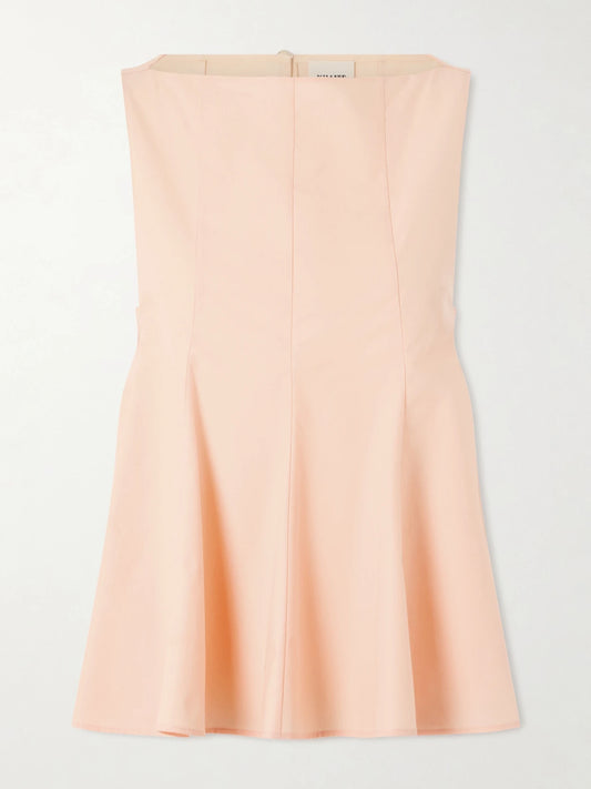 Marita Paneled Cotton-poplin Blouse