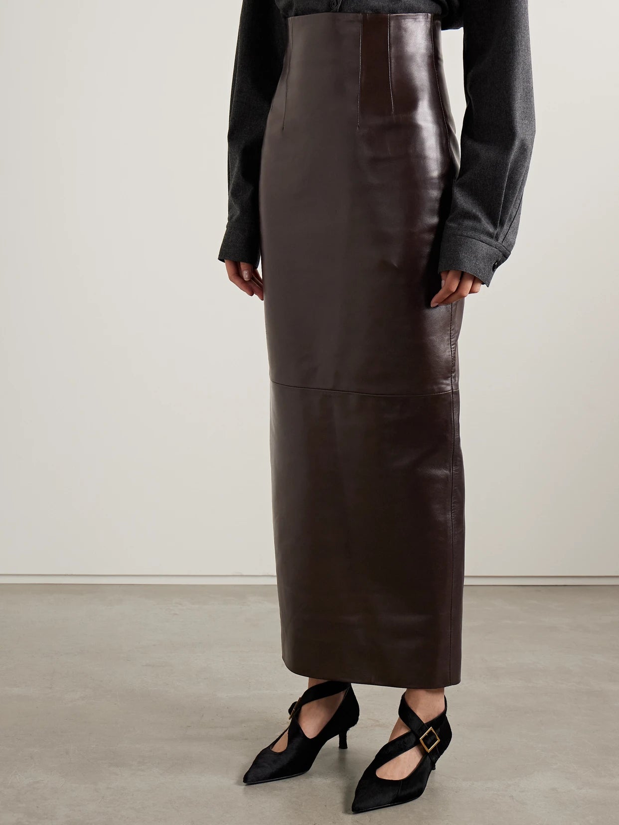 Loxley Leather Maxi Skirt