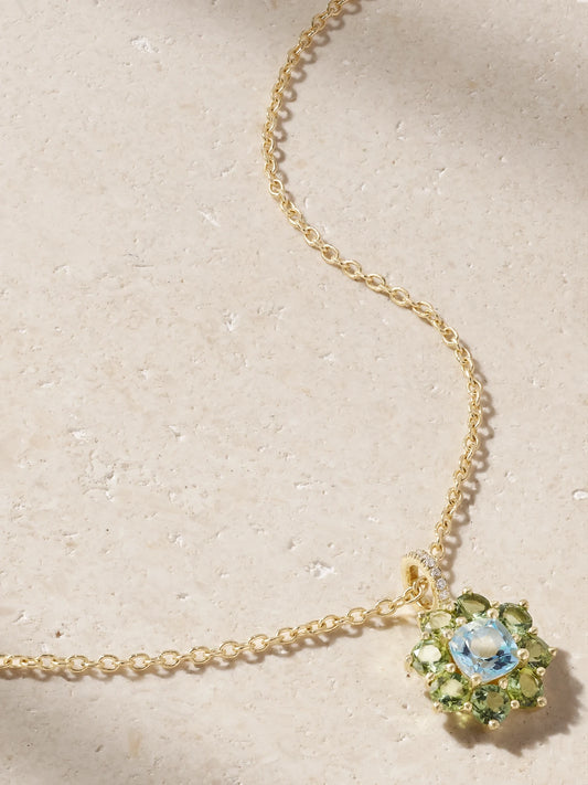18-karat Gold Multi-stone Necklace