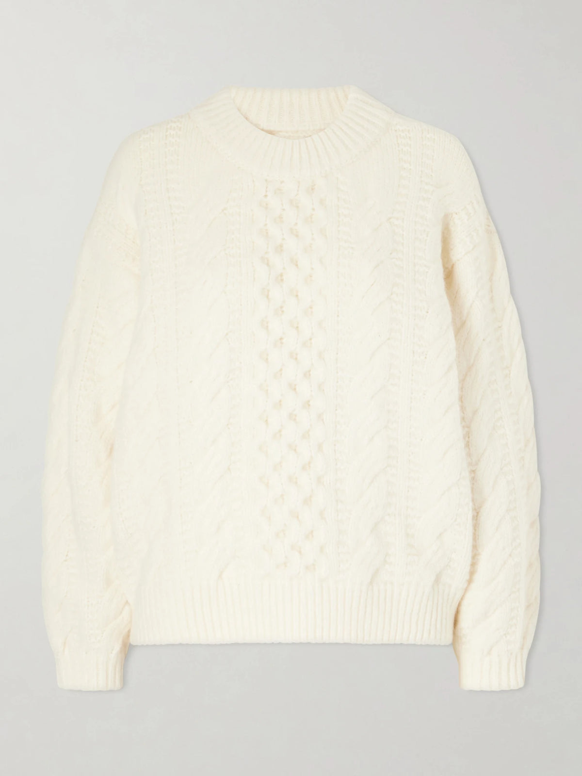 DÔEN Hallstatt Cable-knit Wool And Cashmere-blend Sweater