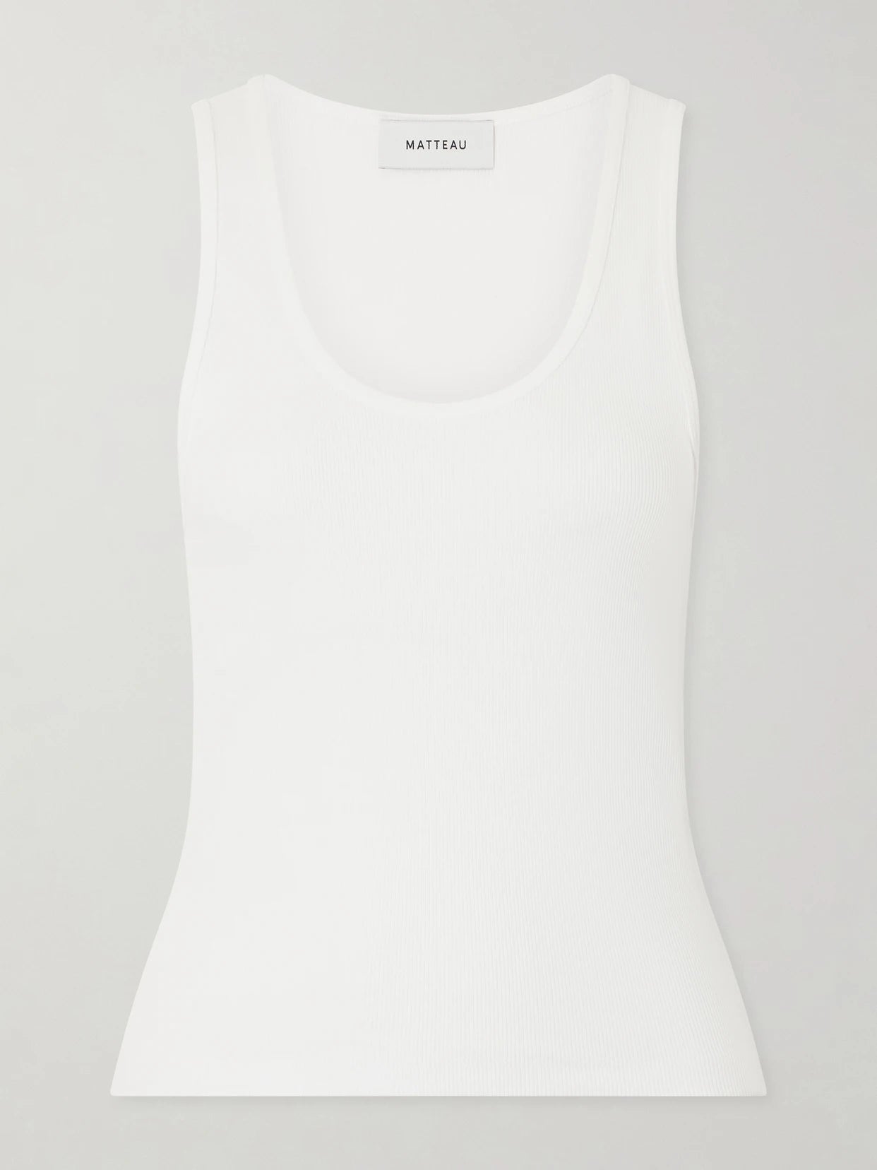 Ribbed Organic Cotton-blend Jersey Tank