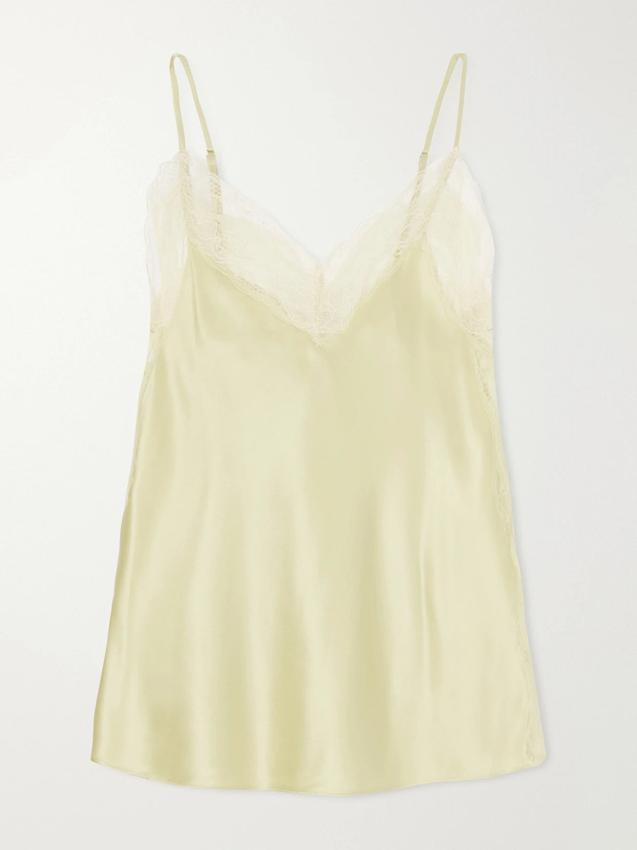 Johantan Lace-trimmed Silk-blend Satin Blouse