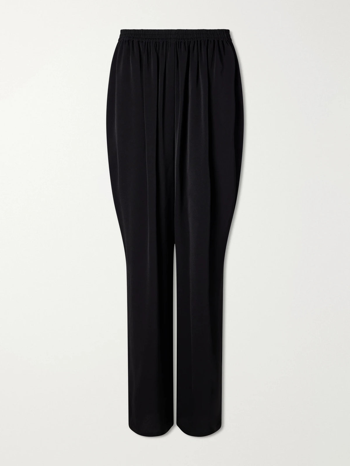 Striped Cady Straight-leg Pants