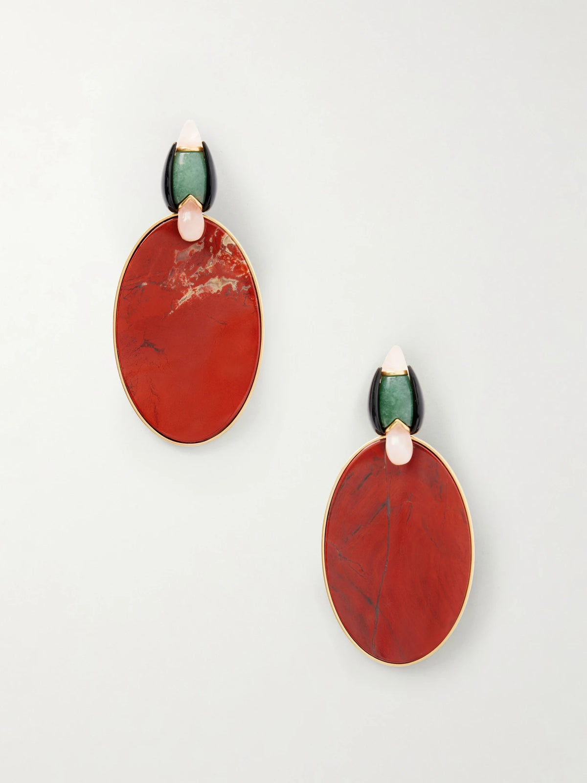 Zimmermann Plum Gold-plated Enamel Earrings