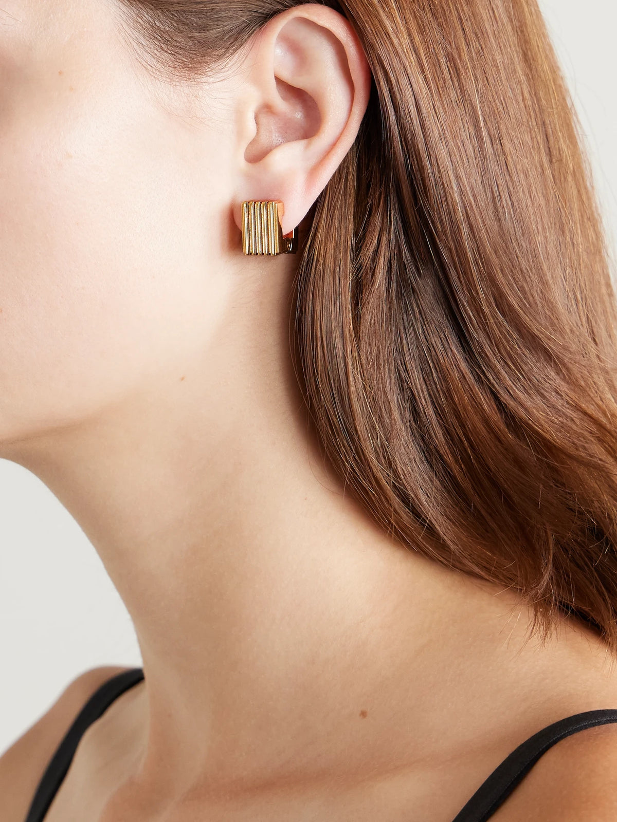 Image of Earrings. Product name - Empire Gold-plated Hoop Earrings in Multi colour by brand - KHAITE