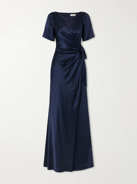 Saloni Marilyn Silk-satin Gown
