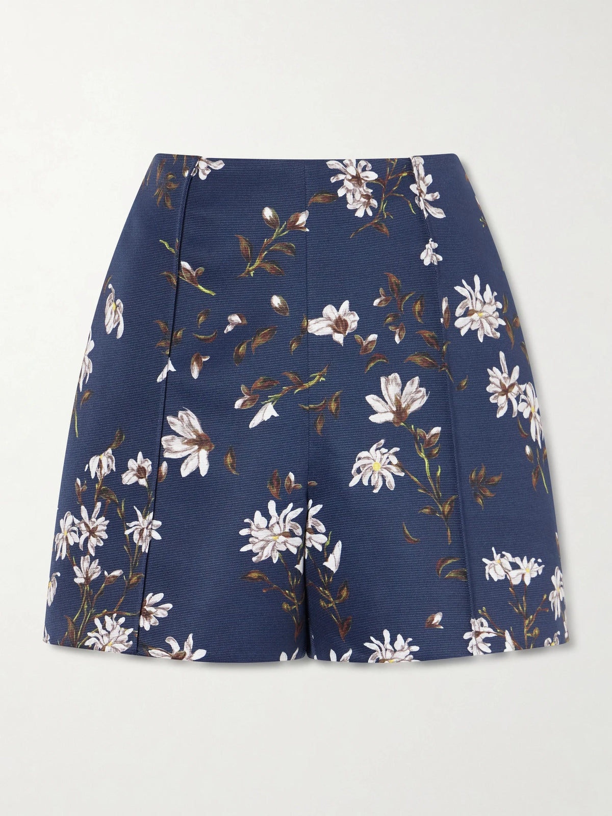 Emilia Wickstead + Manolo Blahnik Floral-print Drill Shorts