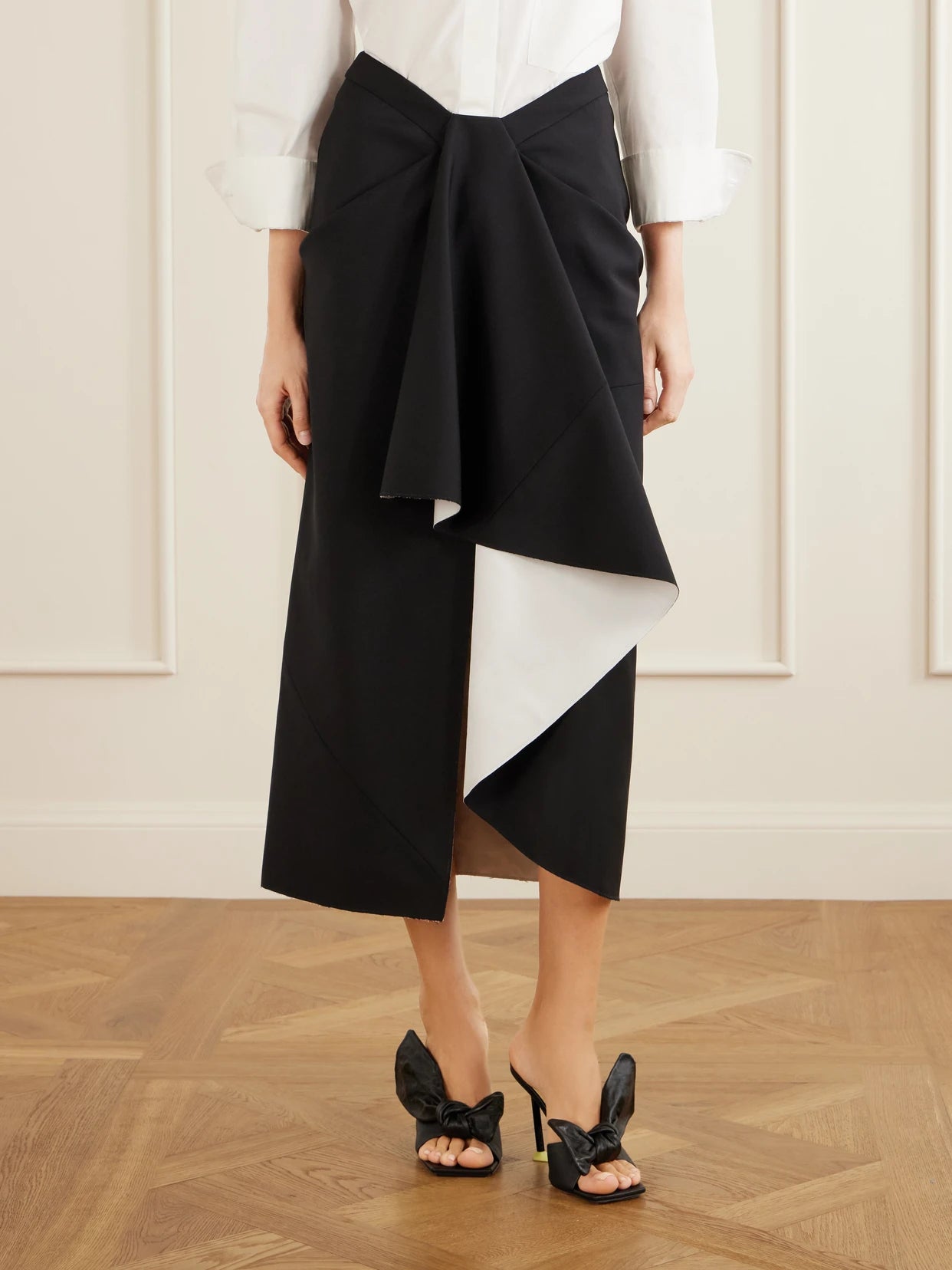Wool And Mohair-blend Maxi Wrap Skirt