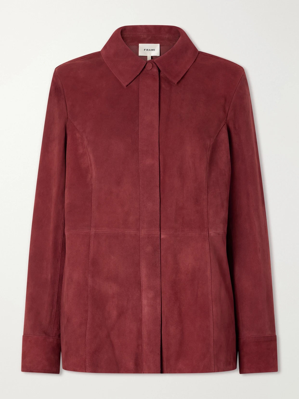 Paneled Suede Shirt