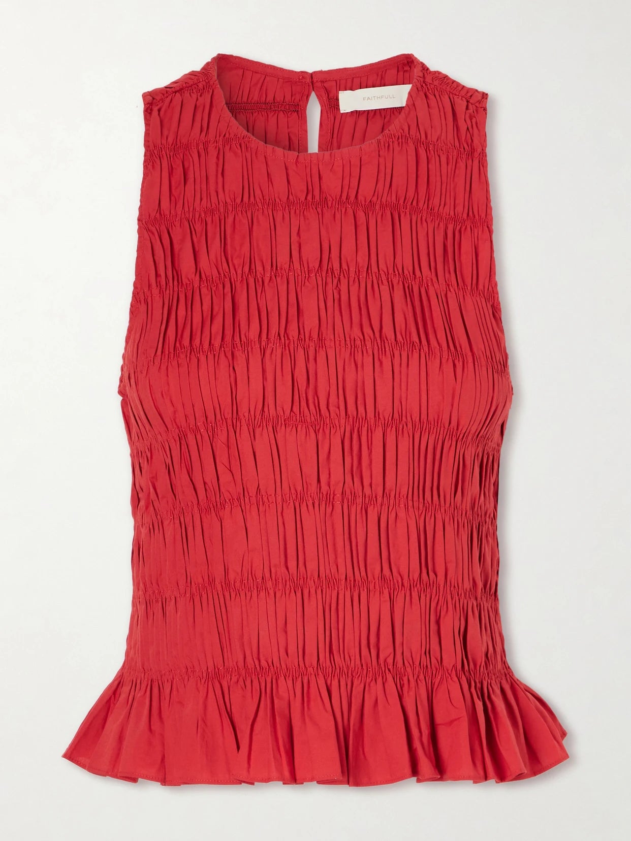 Cales Shirred Cotton Top