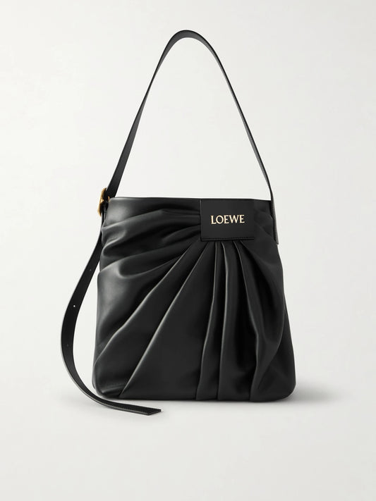 Featherlight Gathered Leather Tote