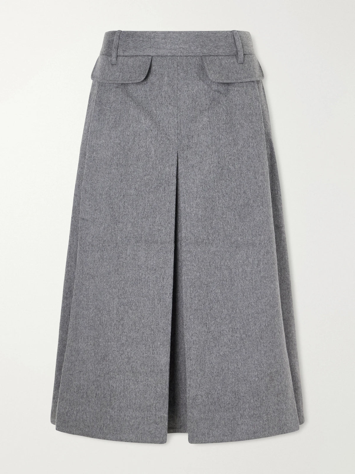 Co Pleated Wool And Cashmere-blend Midi Skirt
