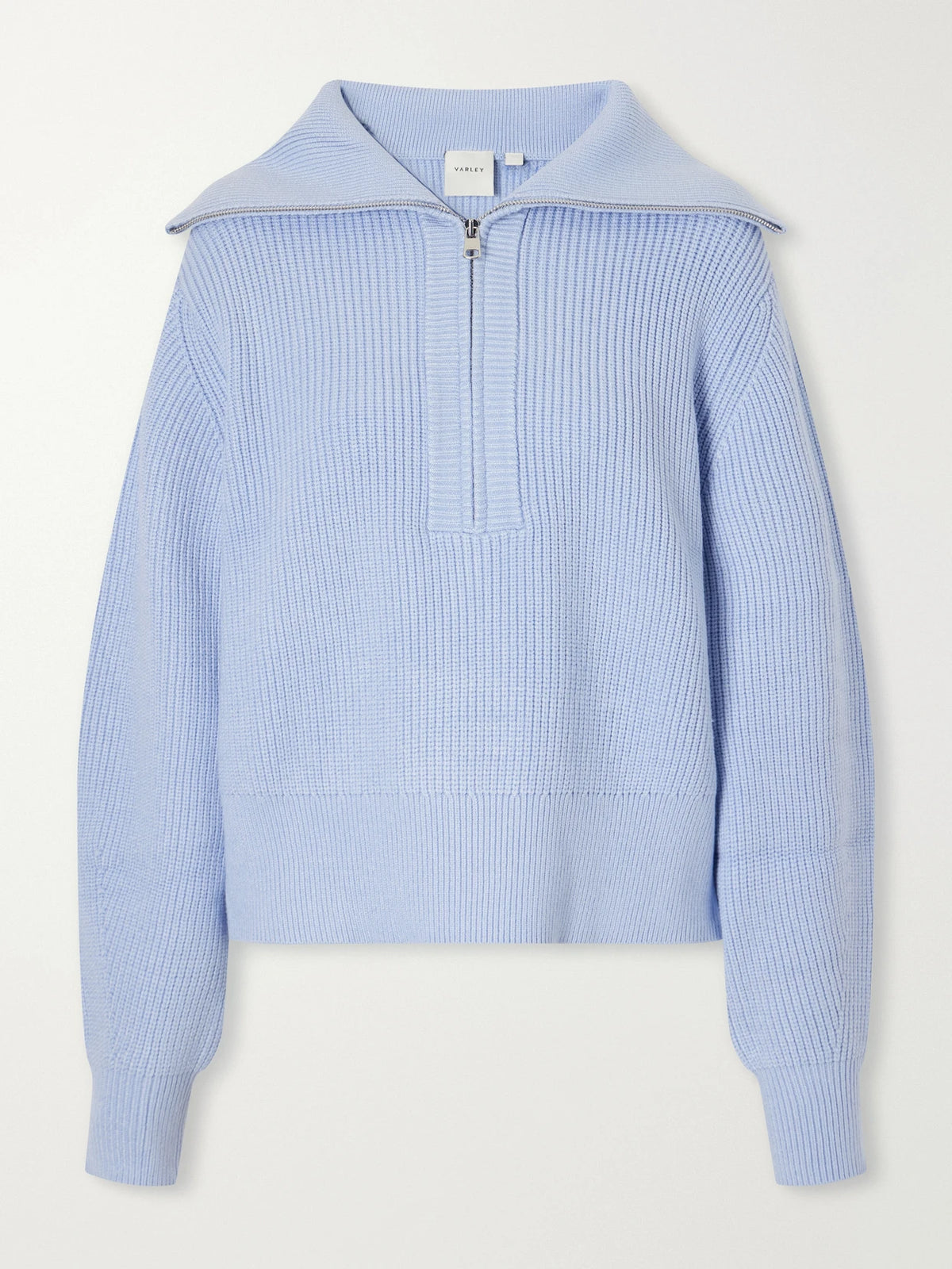 Varley Maura Half-zip Ribbed Sweater
