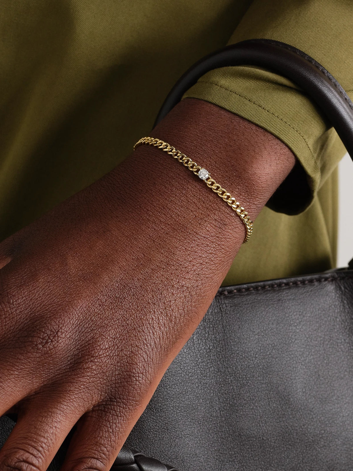 Image of Bracelets. Product name - 18-karat Gold Diamond Bracelet in Multi colour by brand - Anita Ko